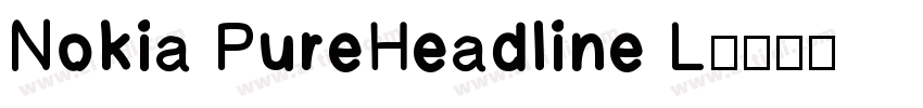 Nokia PureHeadline L字体转换